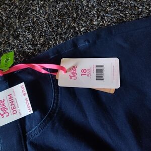 Justice Navy Denim Leggings